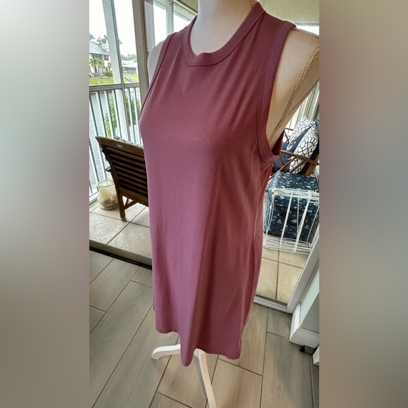 Lululemon All Yours Tank Dress Color Pink Vitasea Midi - Picture 9 of 11
